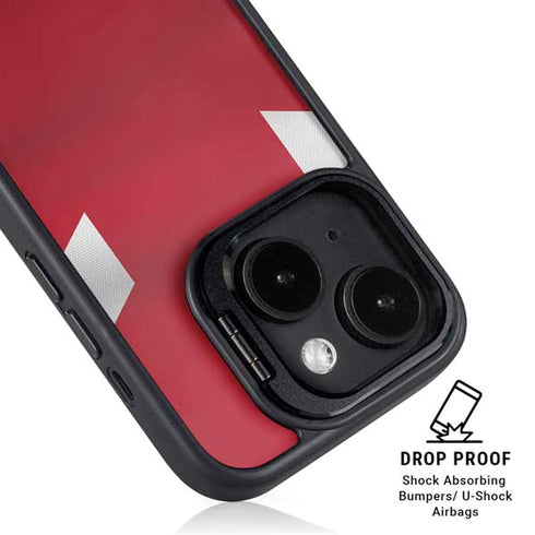 Russia Soccer Flag iPhone 14 Plus Kickstand Case